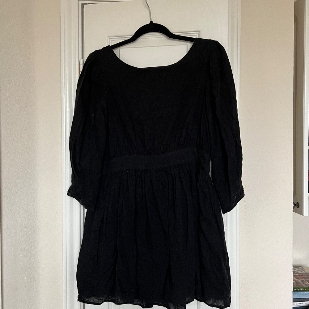 Free People Little Black Dress Open Back